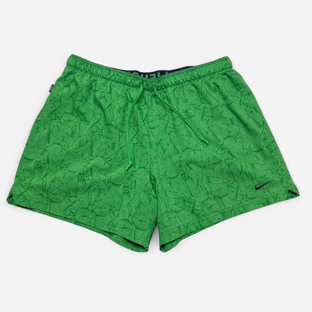 Nike Dri-FIT Green Floral Athletic Shorts Size L